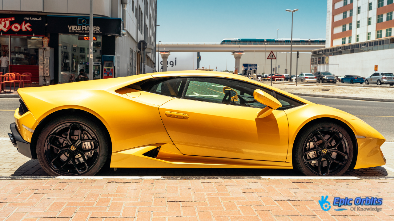 Lamborghini Aventador SVJ luxury car and high-speed
